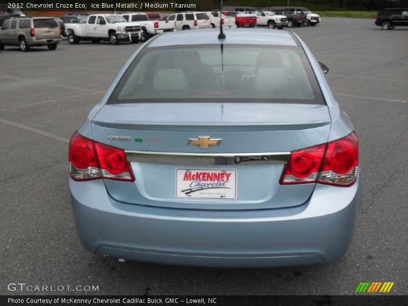 Ice Blue Metallic / Medium Titanium 2012 Chevrolet Cruze Eco