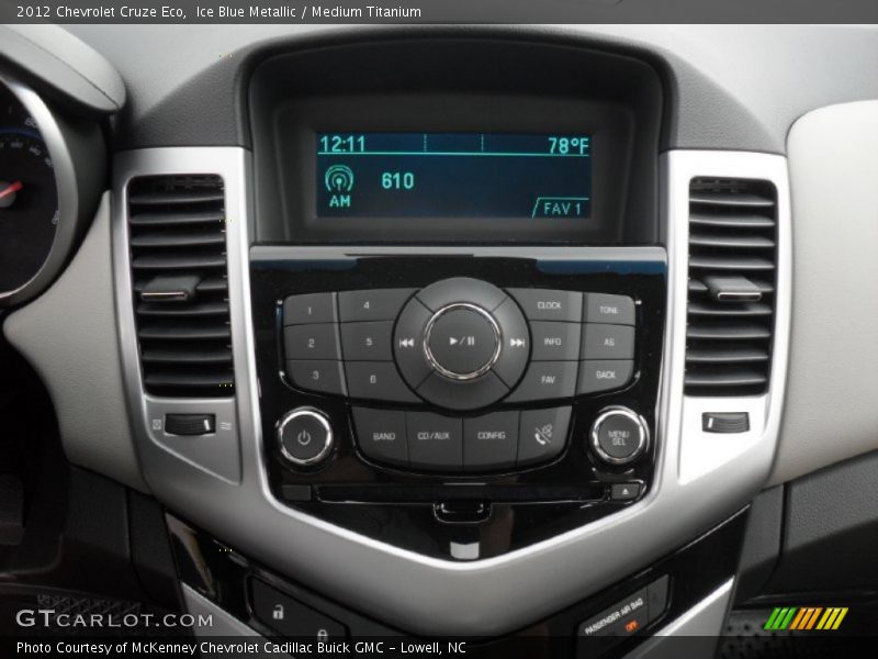 Controls of 2012 Cruze Eco