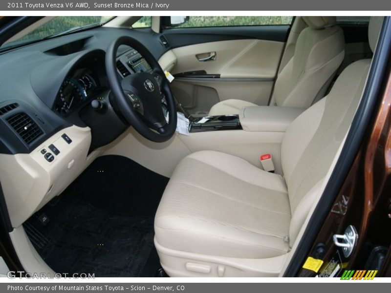 Sunset Bronze Mica / Ivory 2011 Toyota Venza V6 AWD