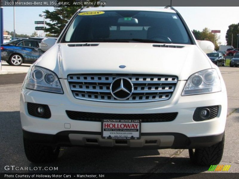 Arctic White / Black 2008 Mercedes-Benz ML 350 4Matic