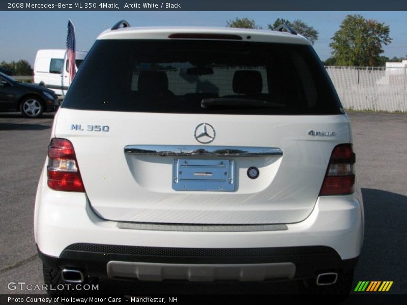 Arctic White / Black 2008 Mercedes-Benz ML 350 4Matic