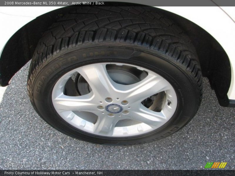 Arctic White / Black 2008 Mercedes-Benz ML 350 4Matic