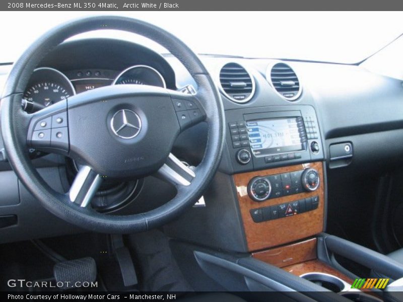 Arctic White / Black 2008 Mercedes-Benz ML 350 4Matic