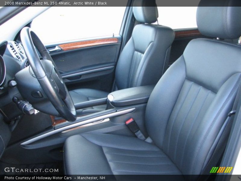 Arctic White / Black 2008 Mercedes-Benz ML 350 4Matic