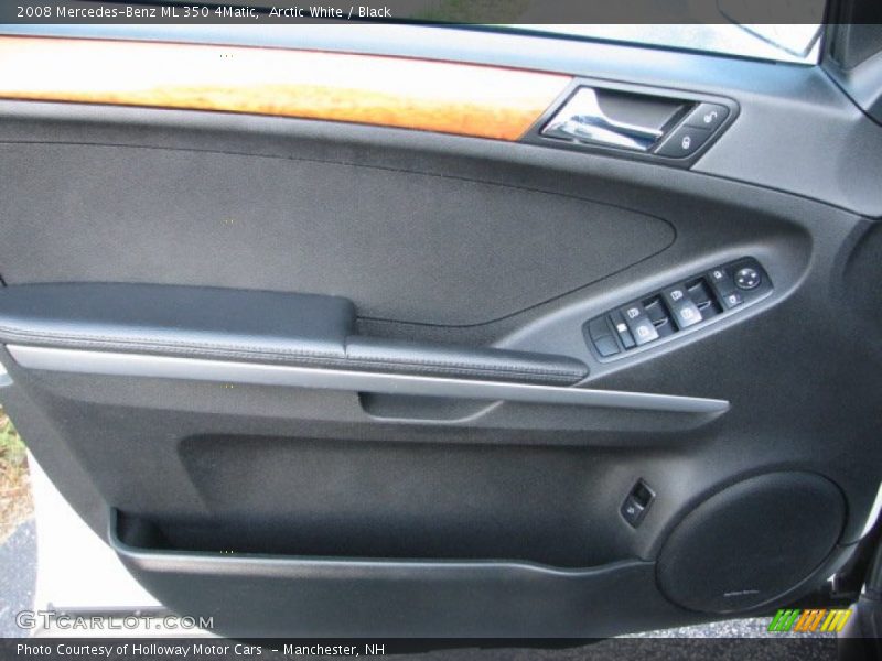 Arctic White / Black 2008 Mercedes-Benz ML 350 4Matic