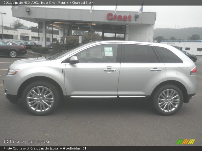 Ingot Silver Metallic / Charcoal Black 2011 Lincoln MKX AWD