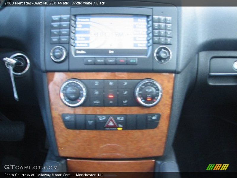 Arctic White / Black 2008 Mercedes-Benz ML 350 4Matic