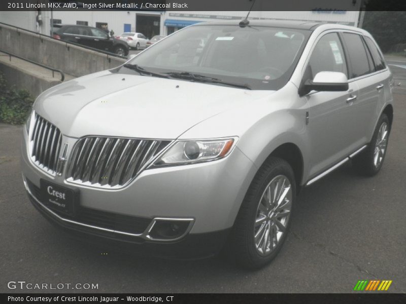 Ingot Silver Metallic / Charcoal Black 2011 Lincoln MKX AWD