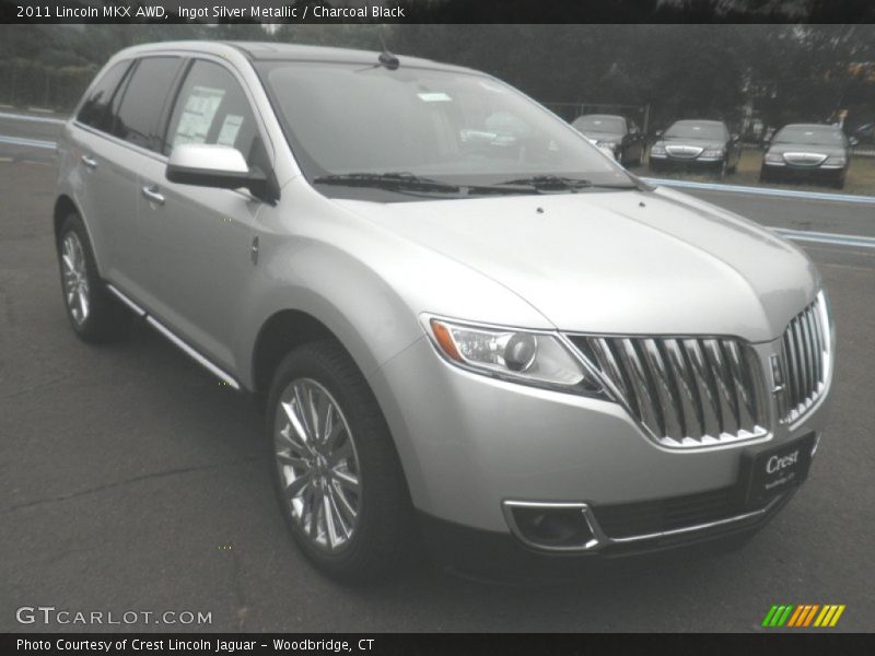 Ingot Silver Metallic / Charcoal Black 2011 Lincoln MKX AWD