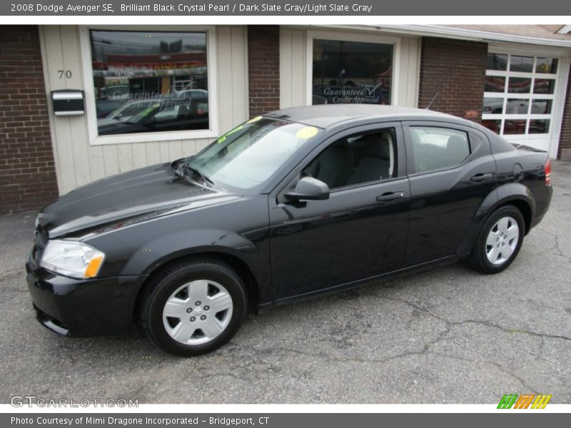Brilliant Black Crystal Pearl / Dark Slate Gray/Light Slate Gray 2008 Dodge Avenger SE