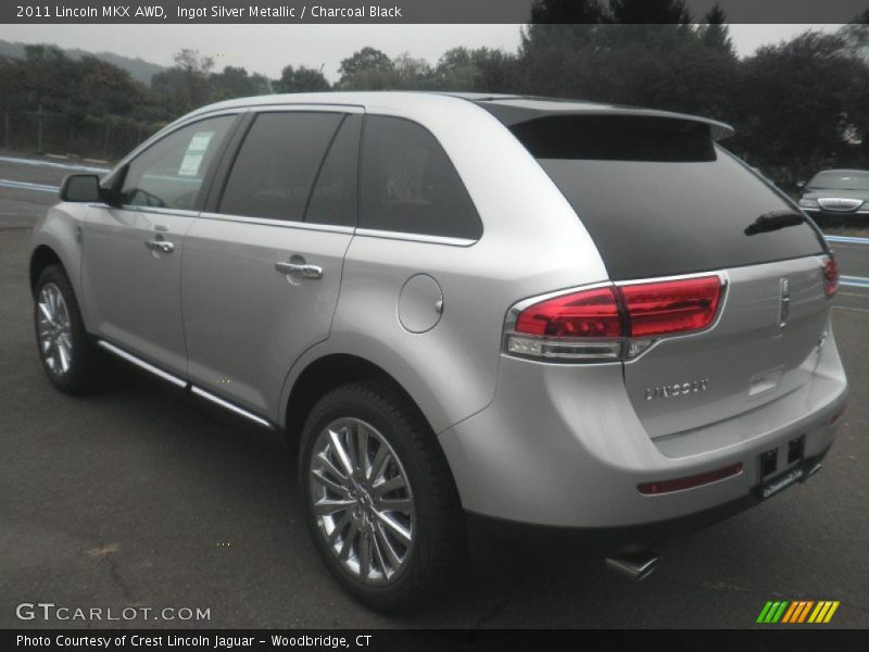 Ingot Silver Metallic / Charcoal Black 2011 Lincoln MKX AWD