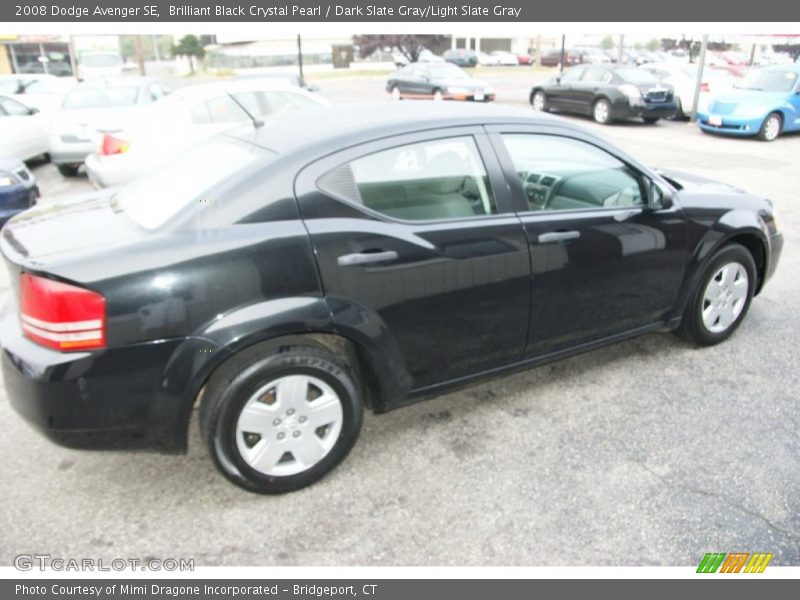 Brilliant Black Crystal Pearl / Dark Slate Gray/Light Slate Gray 2008 Dodge Avenger SE