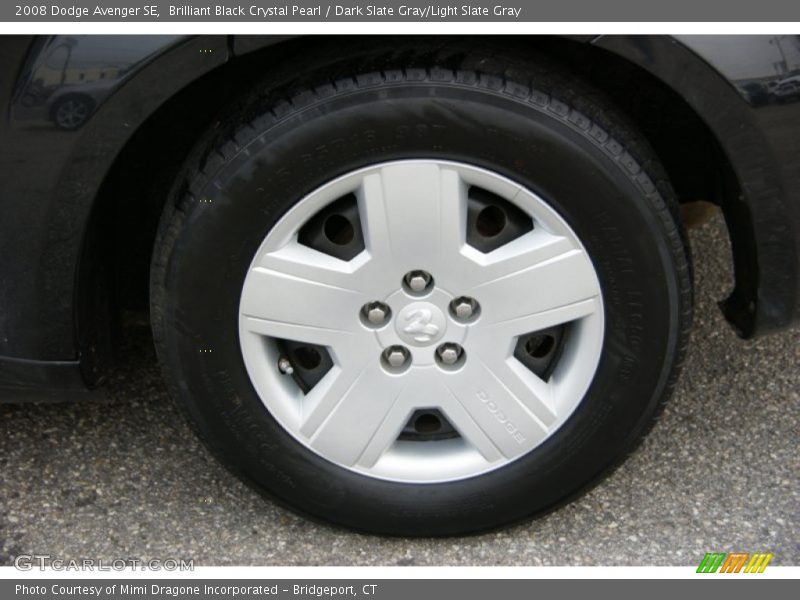 Brilliant Black Crystal Pearl / Dark Slate Gray/Light Slate Gray 2008 Dodge Avenger SE