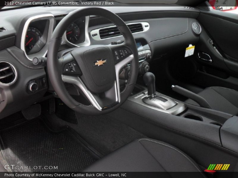 Black Interior - 2012 Camaro LT/RS Convertible 