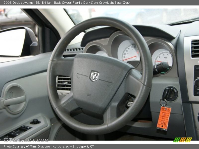 Brilliant Black Crystal Pearl / Dark Slate Gray/Light Slate Gray 2008 Dodge Avenger SE
