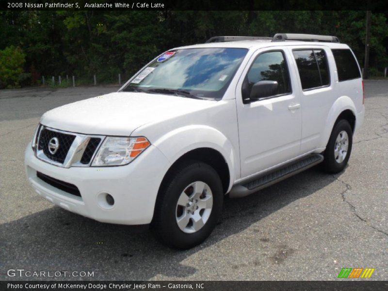 Avalanche White / Cafe Latte 2008 Nissan Pathfinder S