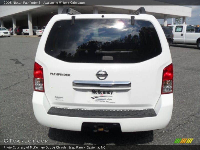 Avalanche White / Cafe Latte 2008 Nissan Pathfinder S