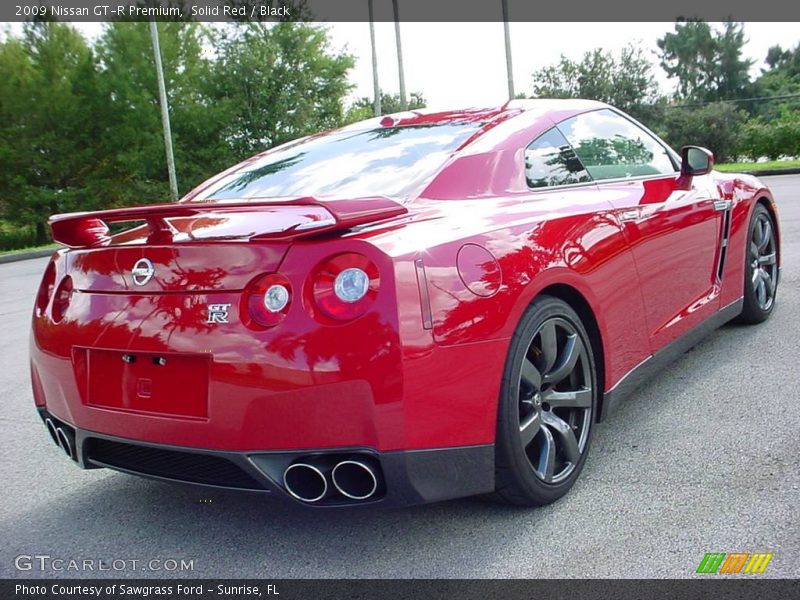 Solid Red / Black 2009 Nissan GT-R Premium