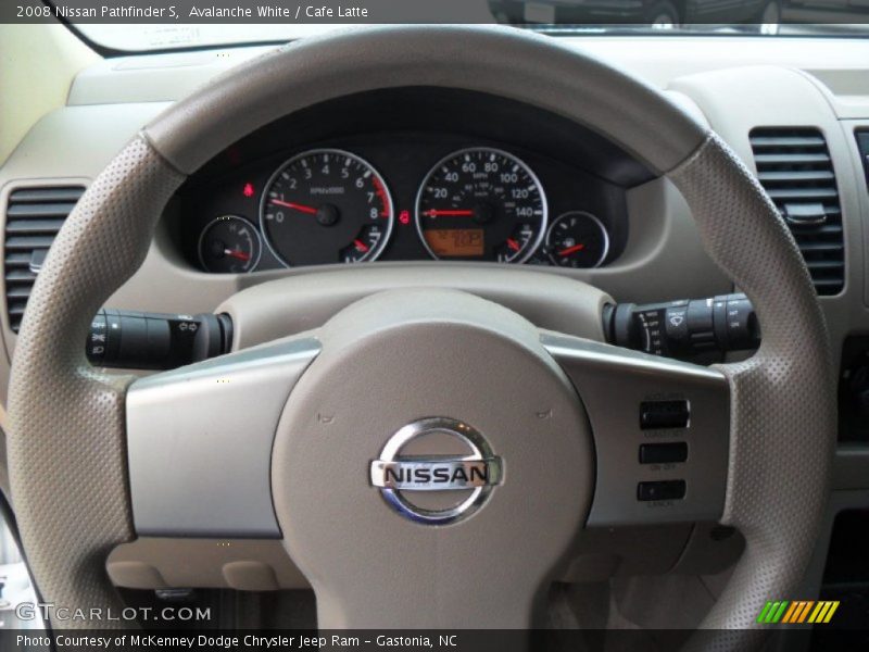 Avalanche White / Cafe Latte 2008 Nissan Pathfinder S