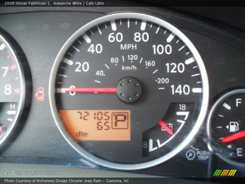 Avalanche White / Cafe Latte 2008 Nissan Pathfinder S