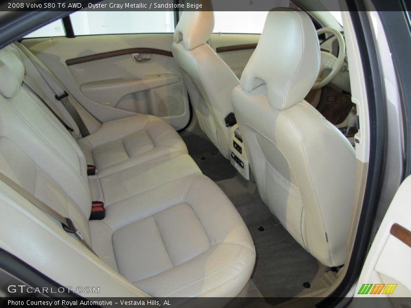 Oyster Gray Metallic / Sandstone Beige 2008 Volvo S80 T6 AWD