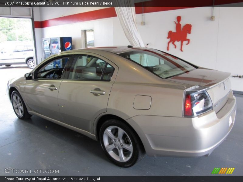 Platinum Beige Pearl / Beige 2007 Mitsubishi Galant GTS V6
