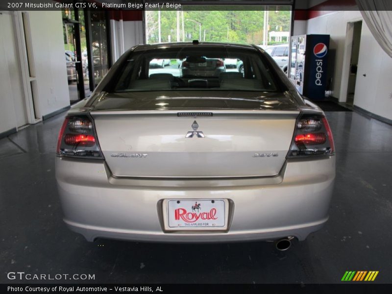 Platinum Beige Pearl / Beige 2007 Mitsubishi Galant GTS V6