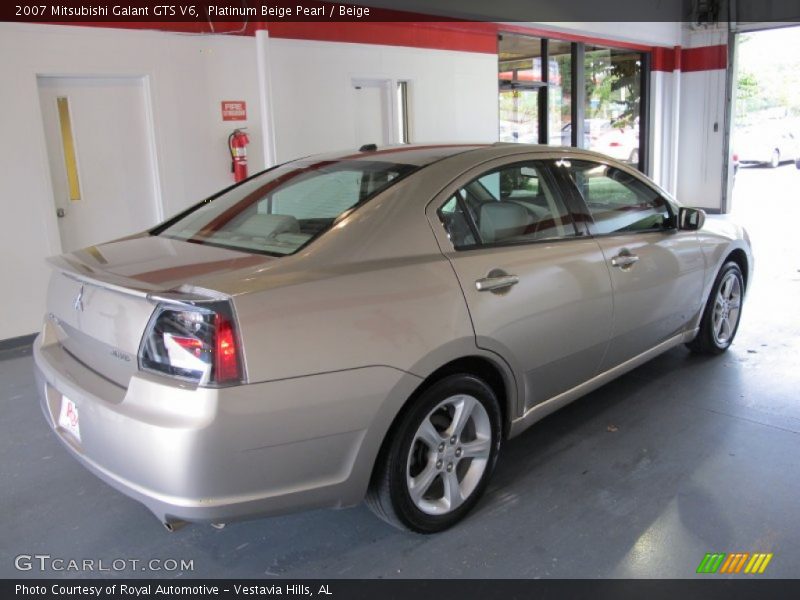 Platinum Beige Pearl / Beige 2007 Mitsubishi Galant GTS V6