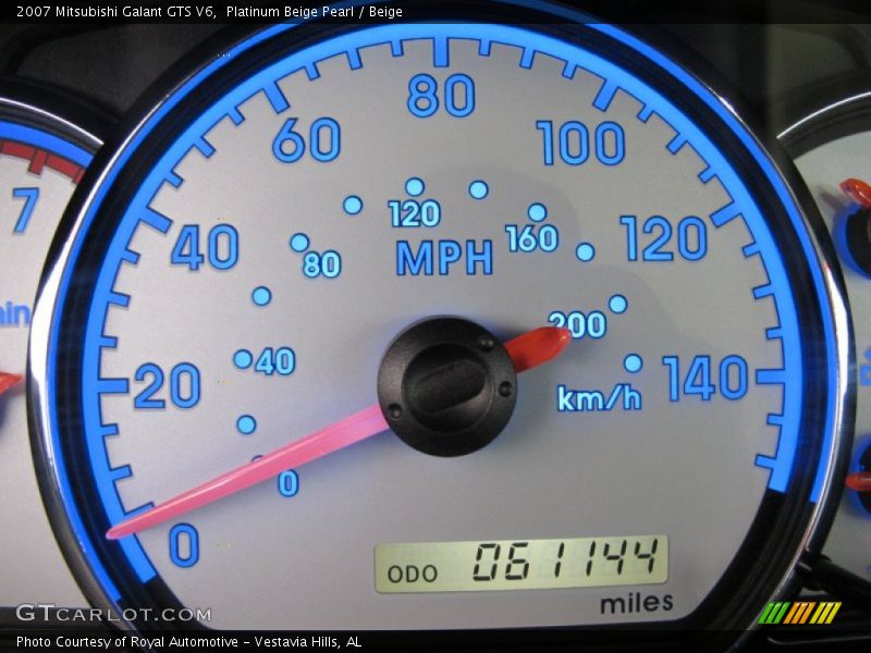 Platinum Beige Pearl / Beige 2007 Mitsubishi Galant GTS V6