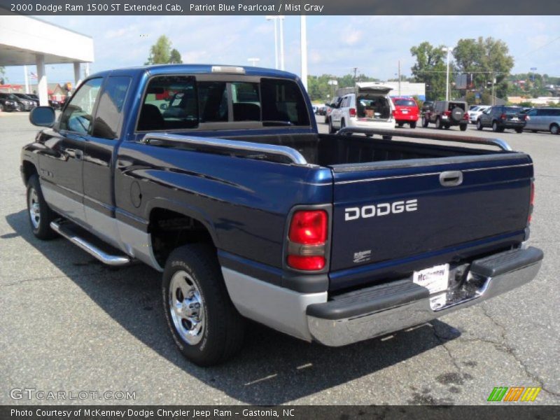 Patriot Blue Pearlcoat / Mist Gray 2000 Dodge Ram 1500 ST Extended Cab