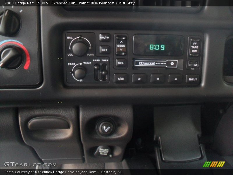 Patriot Blue Pearlcoat / Mist Gray 2000 Dodge Ram 1500 ST Extended Cab
