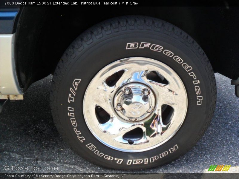 Patriot Blue Pearlcoat / Mist Gray 2000 Dodge Ram 1500 ST Extended Cab