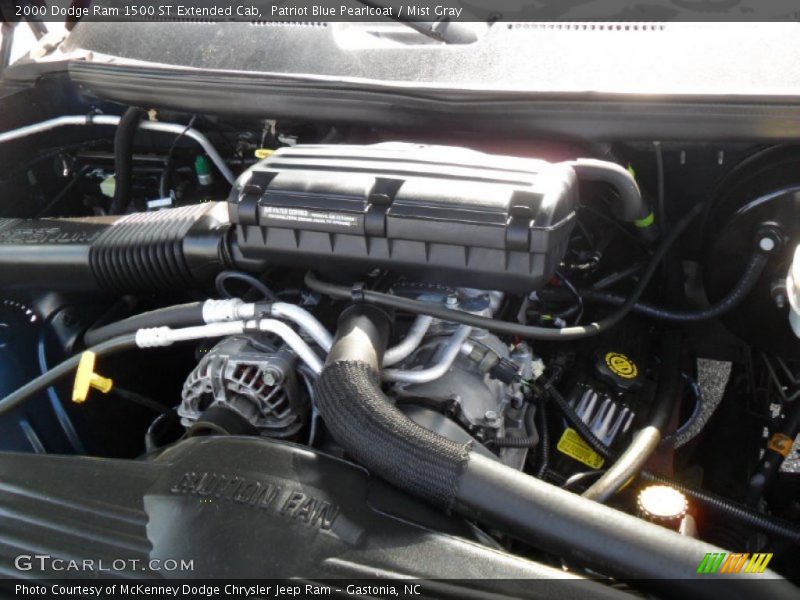 Patriot Blue Pearlcoat / Mist Gray 2000 Dodge Ram 1500 ST Extended Cab