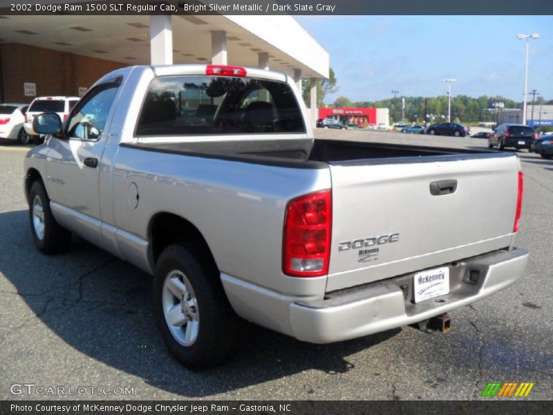Bright Silver Metallic / Dark Slate Gray 2002 Dodge Ram 1500 SLT Regular Cab