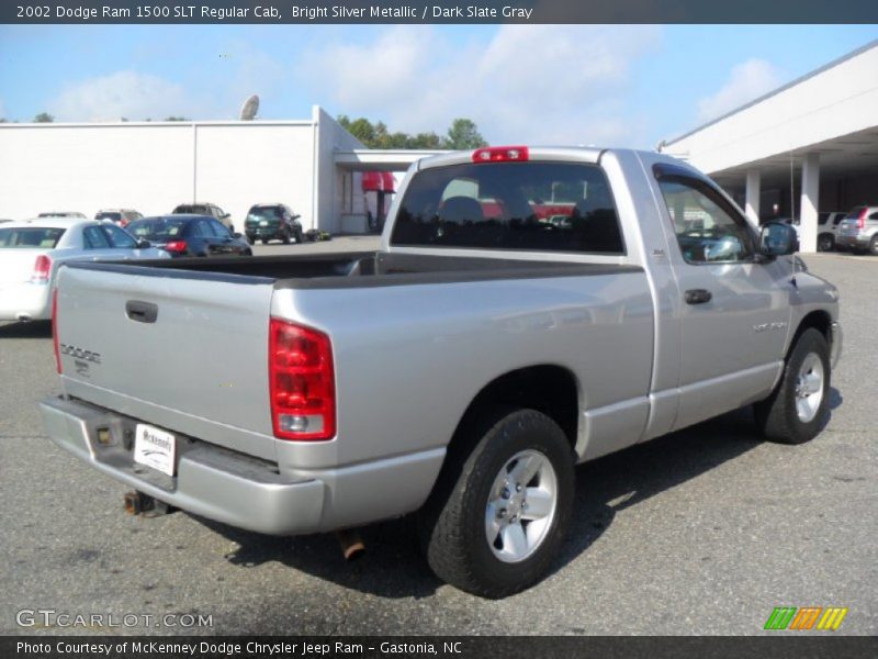 Bright Silver Metallic / Dark Slate Gray 2002 Dodge Ram 1500 SLT Regular Cab