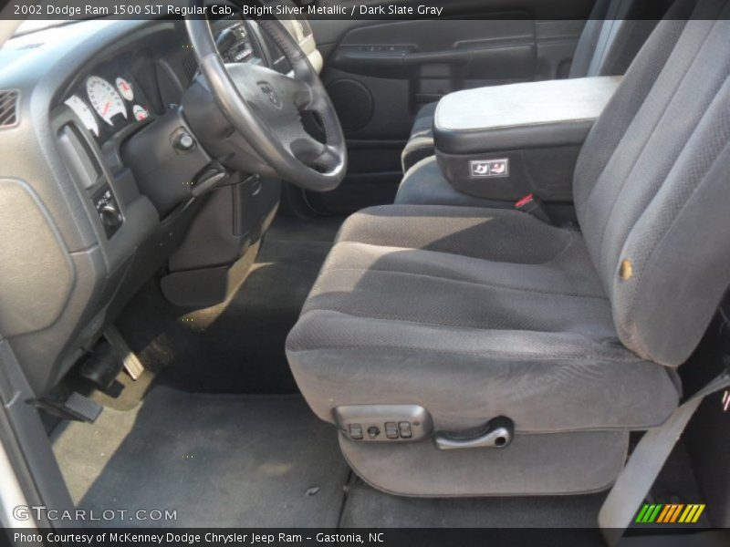 Bright Silver Metallic / Dark Slate Gray 2002 Dodge Ram 1500 SLT Regular Cab