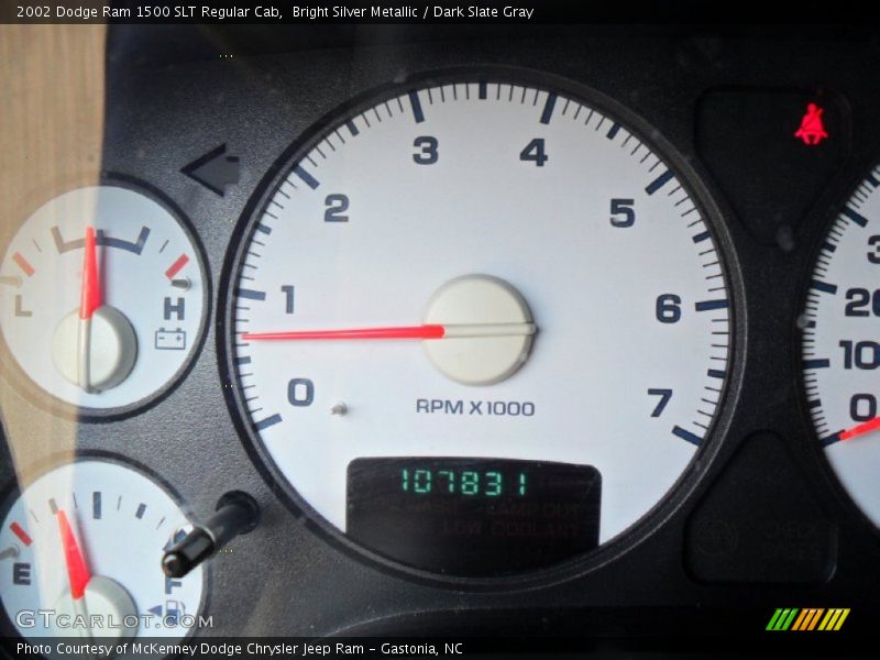 Bright Silver Metallic / Dark Slate Gray 2002 Dodge Ram 1500 SLT Regular Cab