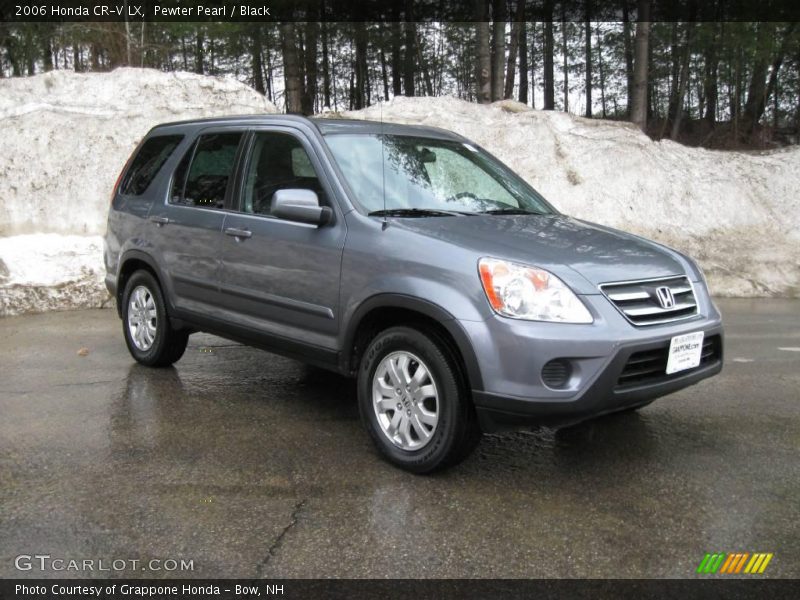Pewter Pearl / Black 2006 Honda CR-V LX
