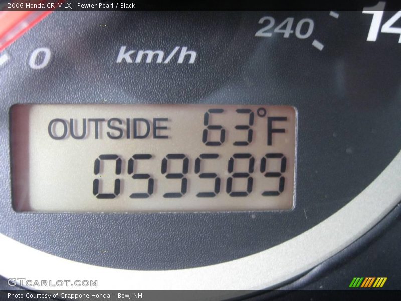 Pewter Pearl / Black 2006 Honda CR-V LX