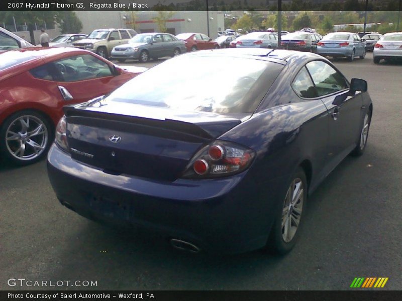 Regatta Blue / Black 2007 Hyundai Tiburon GS