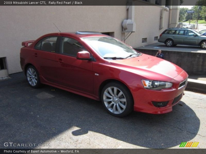 Rally Red Pearl / Black 2009 Mitsubishi Lancer GTS