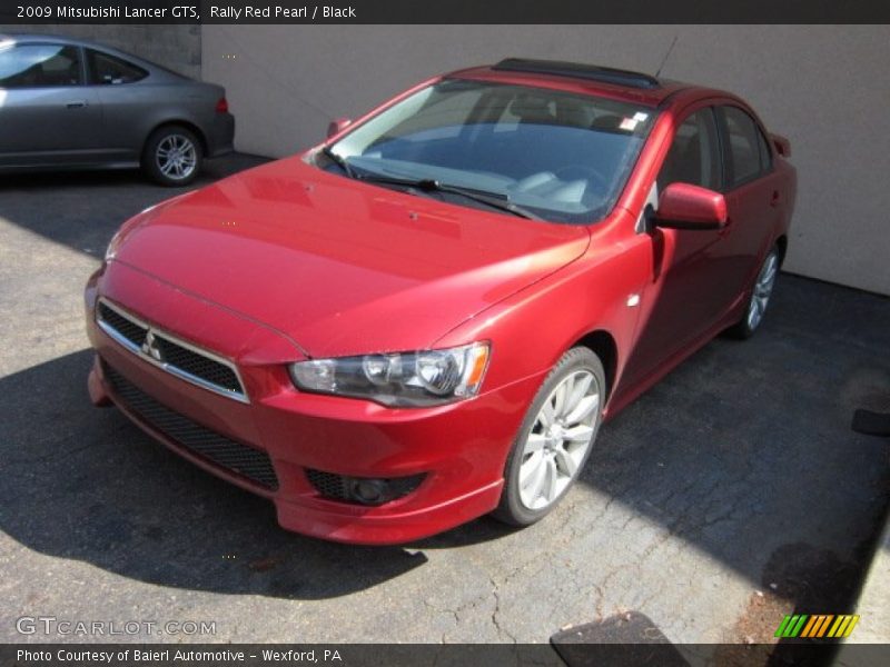 Rally Red Pearl / Black 2009 Mitsubishi Lancer GTS
