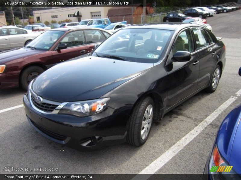 Obsidian Black Pearl / Carbon Black 2009 Subaru Impreza 2.5i Sedan