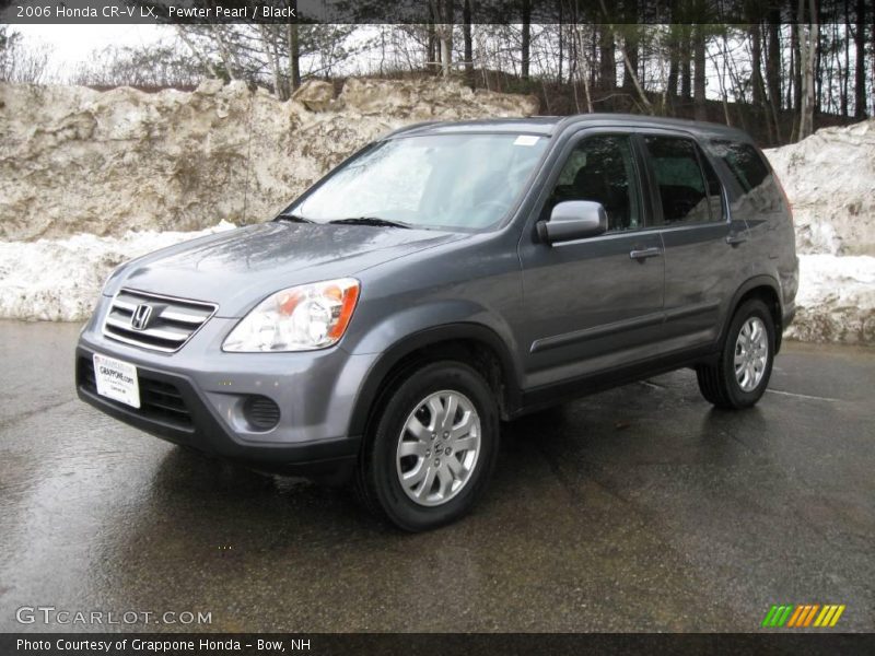 Pewter Pearl / Black 2006 Honda CR-V LX