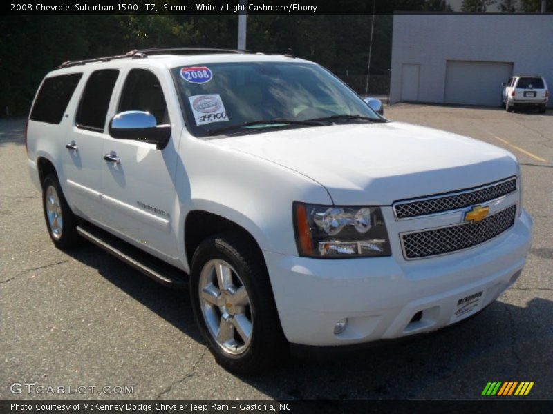 Summit White / Light Cashmere/Ebony 2008 Chevrolet Suburban 1500 LTZ