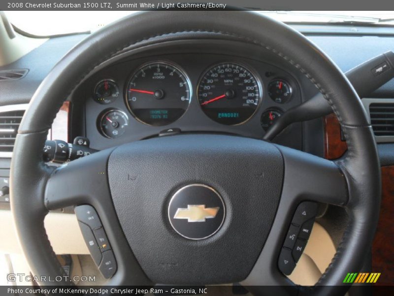 Summit White / Light Cashmere/Ebony 2008 Chevrolet Suburban 1500 LTZ