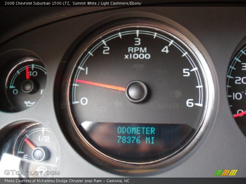 Summit White / Light Cashmere/Ebony 2008 Chevrolet Suburban 1500 LTZ