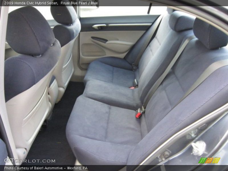 Royal Blue Pearl / Blue 2009 Honda Civic Hybrid Sedan