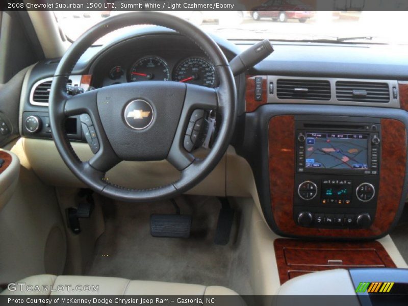 Summit White / Light Cashmere/Ebony 2008 Chevrolet Suburban 1500 LTZ