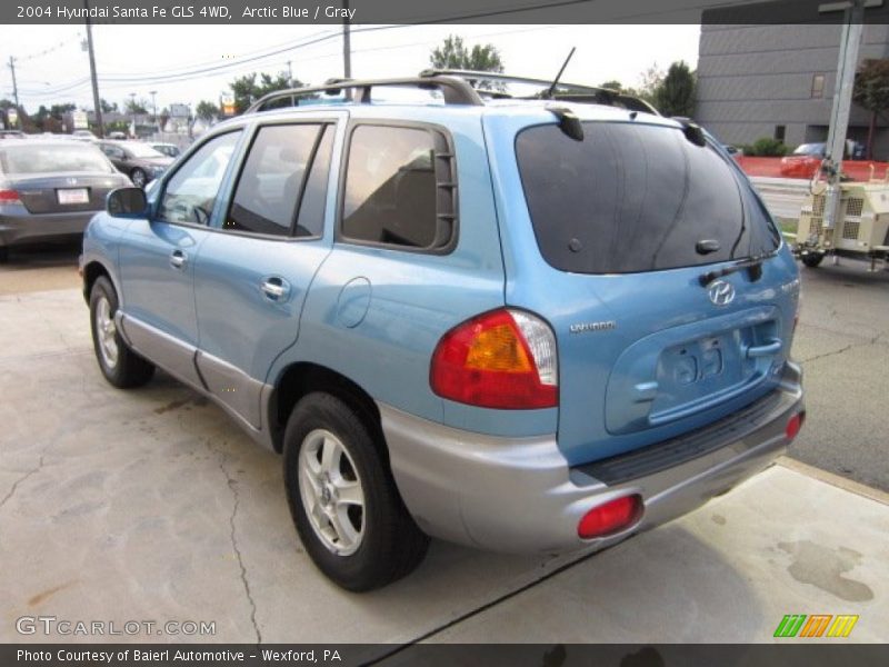 Arctic Blue / Gray 2004 Hyundai Santa Fe GLS 4WD